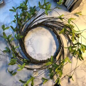 Branch wreath, Spring wreath, home decor, spring grass, faux spring grass wreath